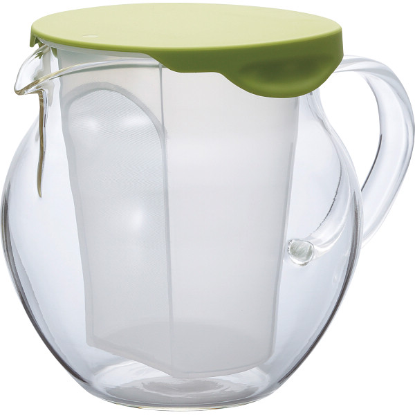 ハリオ　茶茶・フラッティグラスグリーン