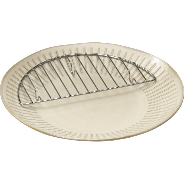 十草軽量　大皿スノコ付白