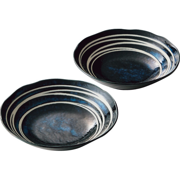 花紺　ペアカレー皿