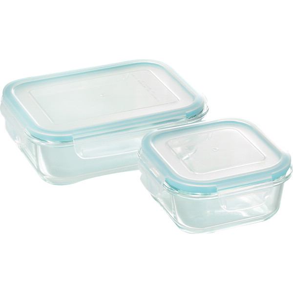 クラルテ 耐熱ガラス製保存容器２点セット