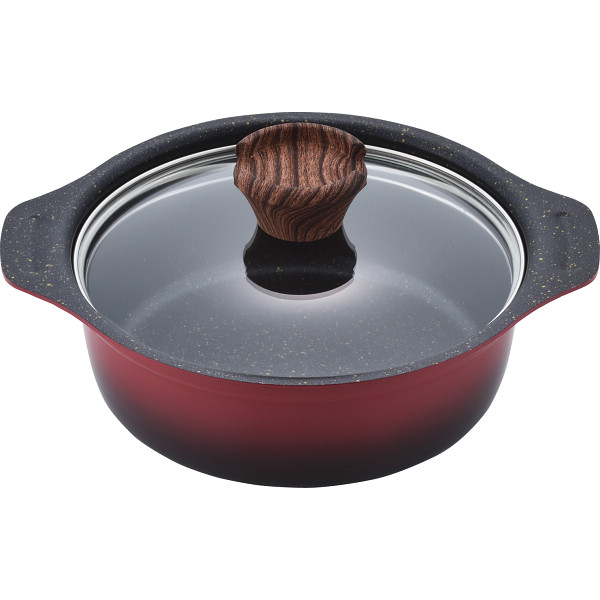 彩食庵 フチ付卓上鍋（１８ｃｍ）