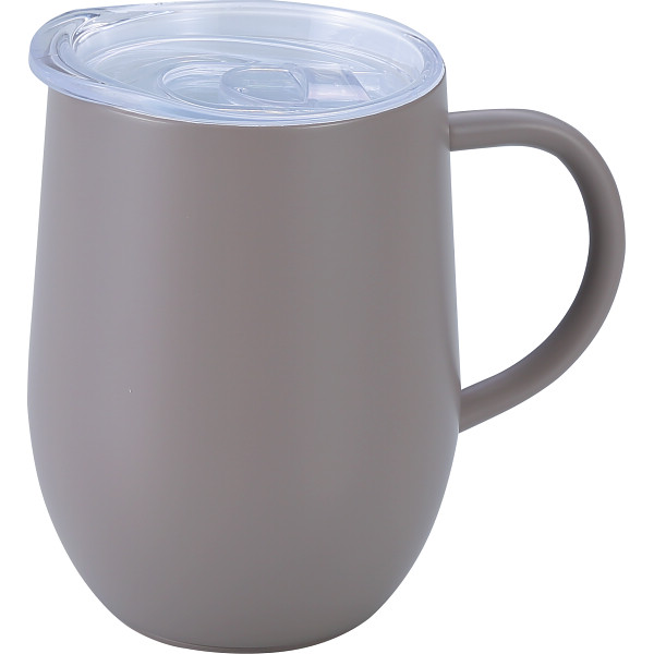 モルン　セラミック加工ステンレスマグ　滑り止め付モカ