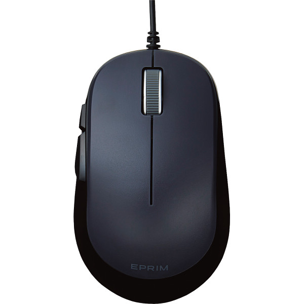 エレコム　５ボタン　ＢｌｕｅＬＥＤ　有線マウスブラック