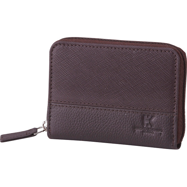 ヒロココシノ・オム ラウンドファスナー小銭入れチョコ