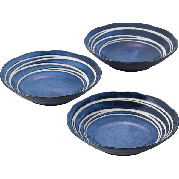 花紺 カレー皿３枚セット