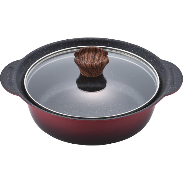 彩食庵 フチ付卓上鍋（２１ｃｍ）