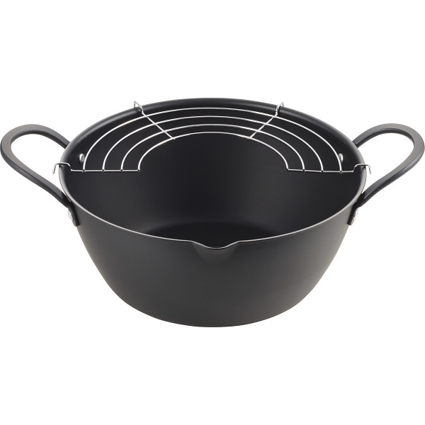 揚げ天 広口揚げ鍋（２４ｃｍ）