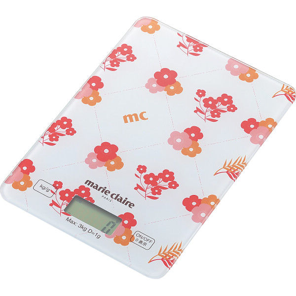 マリ・クレール デジタルガラスプレートキッチンスケール