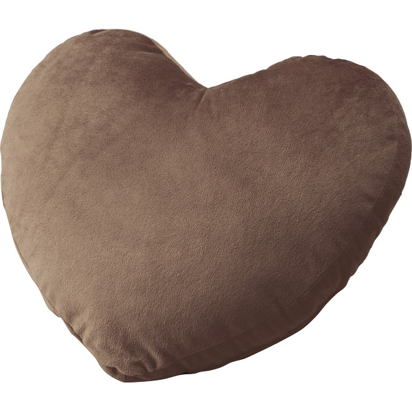 ハート型クッションブラウン