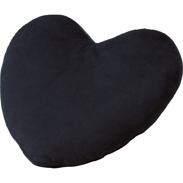 ハート型クッションブラック