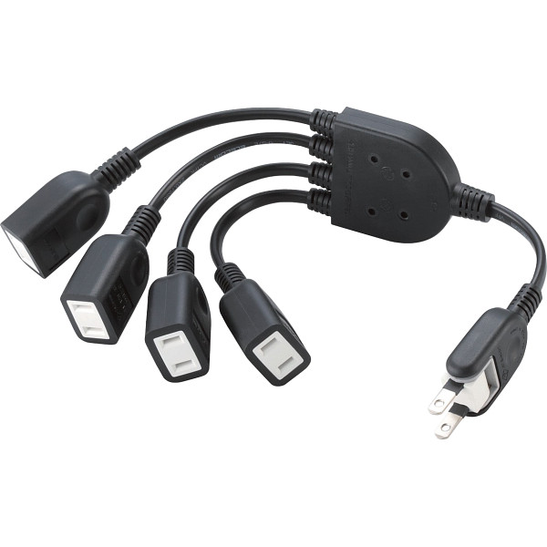 エレコム　ＡＣアダプタ用電源延長コード　２０ｃｍブラック