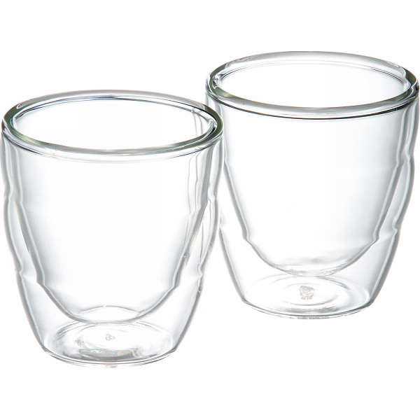 ボダム ピラトゥス ペアダブルウォールグラス