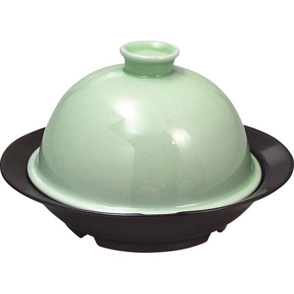 波佐見焼　蒸すクックグリーン