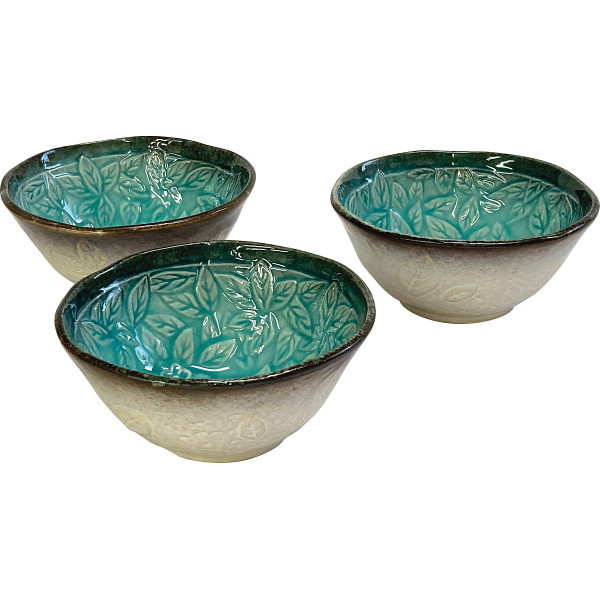 均窯スカイリーフ　ボウルトリオ