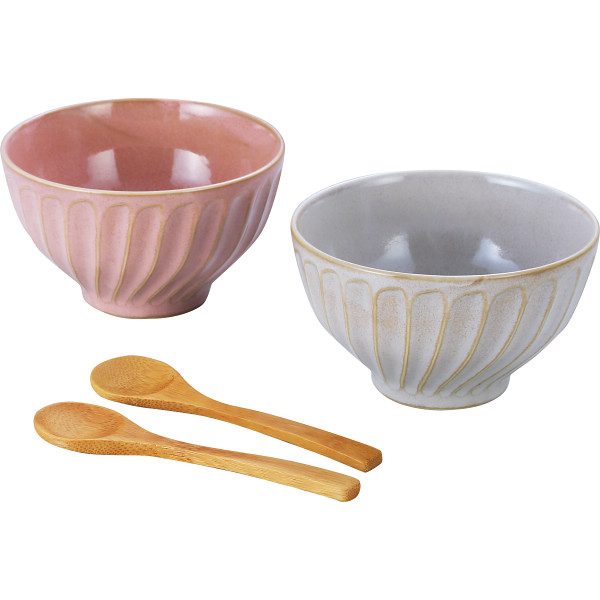 シノギ　丼ぶりペア　スプーン付