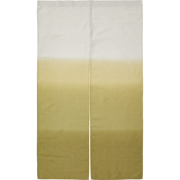 のれん（段ぼかし）グリーン