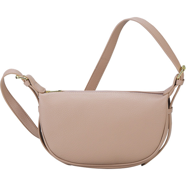 ヴィアデルトリトーネ　ハーフムーンショルダーバッグベージュ