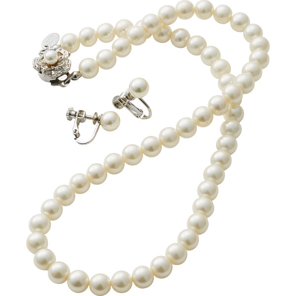 ユキコハナイ パール２点セットホワイト