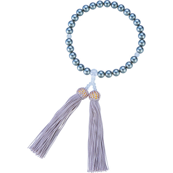 パール念珠グレー