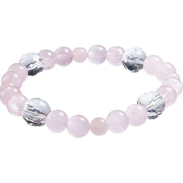 ヴィクトリアンローズ パワーストーンブレスレットローズクォーツ