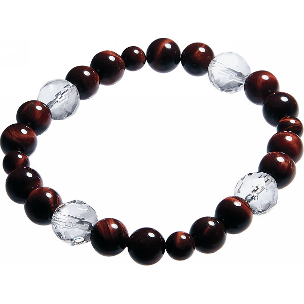 ヴィクトリアンローズ パワーストーンブレスレットレッドタイガーアイ
