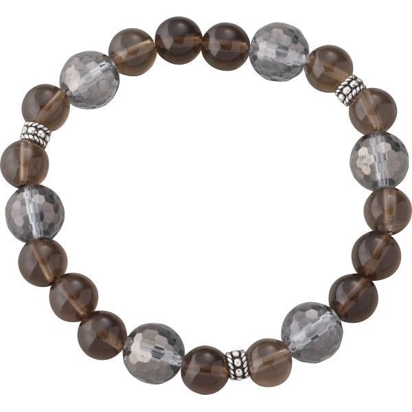 ジャパンマイスター メンズ天然石ブレスレットスモーキークォーツ
