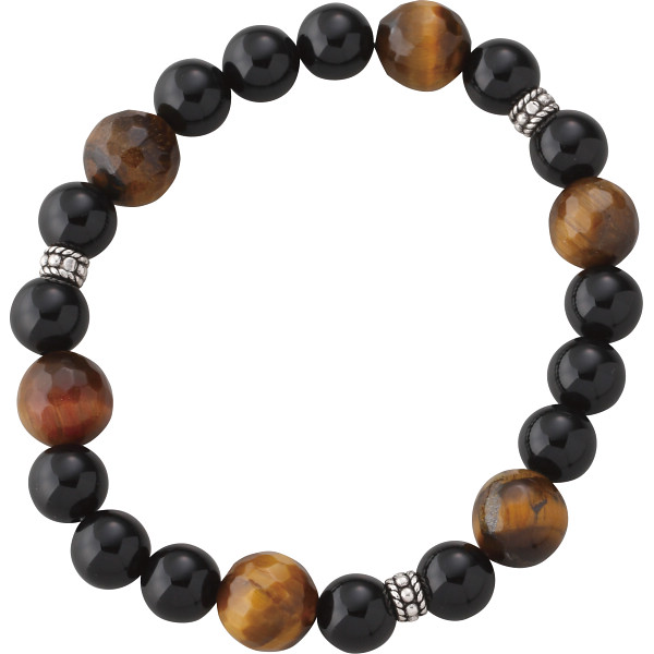 ジャパンマイスター メンズ天然石ブレスレットオニキス