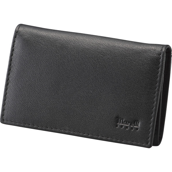 マレリー 名刺入れブラック／グリーン