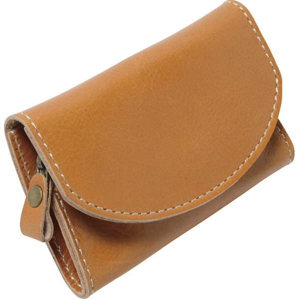 ｍ，ｉ，ｕ，ｏ．ｊ ヌメ革 小銭入れキャメル