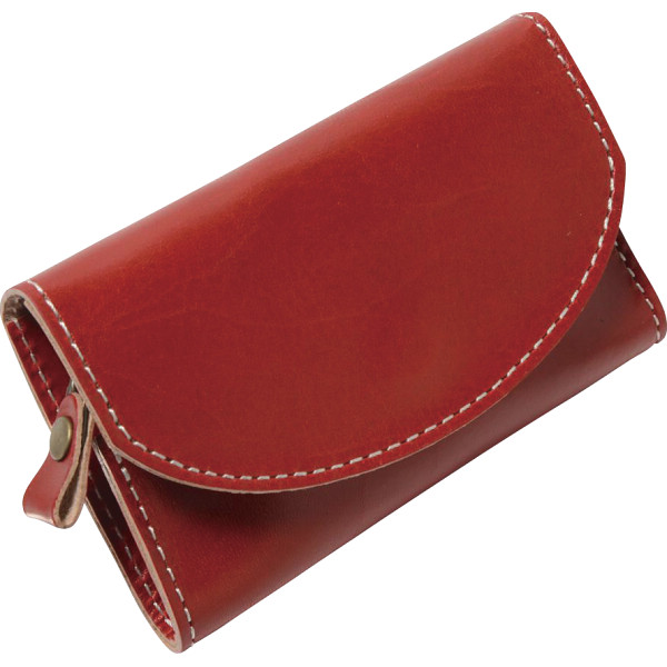 ｍ，ｉ，ｕ，ｏ．ｊ ヌメ革 小銭入れレッド