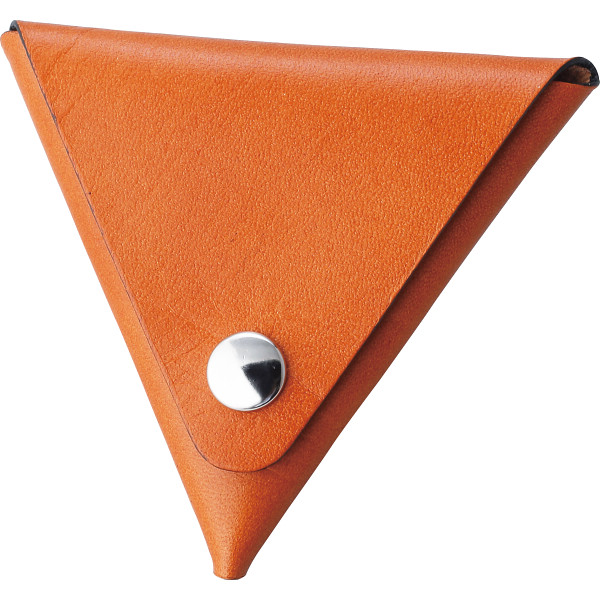 縫わない牛革小銭入れブラウン