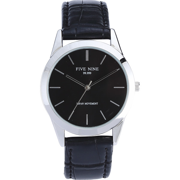 ファイブナイン　メンズウオッチブラック文字盤