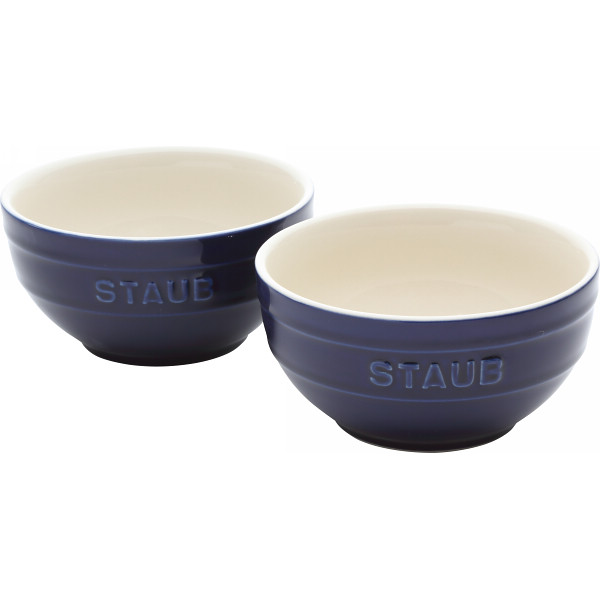 ストウブ セラミック ペアボウルブルー
