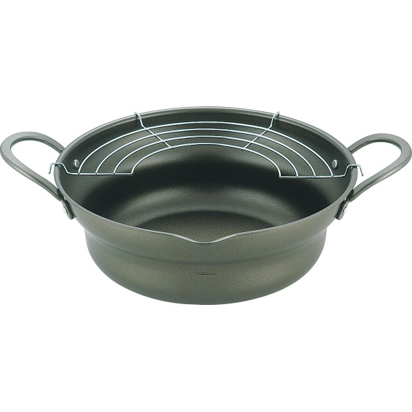 広口揚げ鍋アミ付（２６ｃｍ）