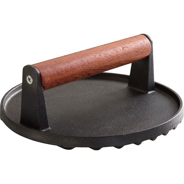 鋳物　ミートプレス　丸型