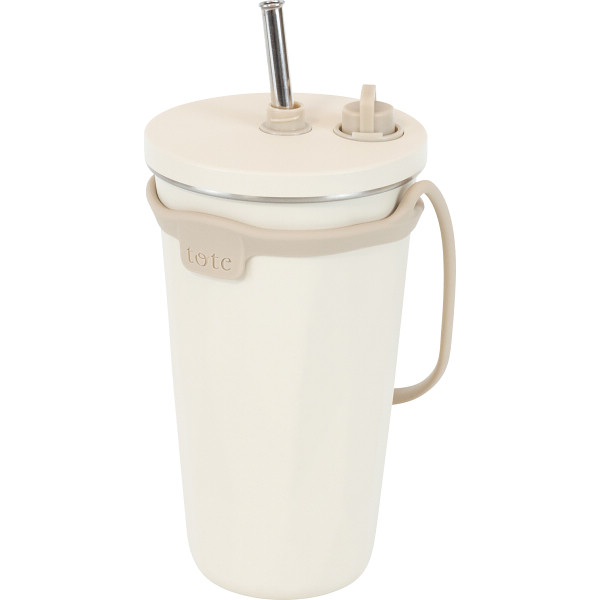 トート　ストロー付２Ｗａｙタンブラー（５７０ｍｌ）アイボリー