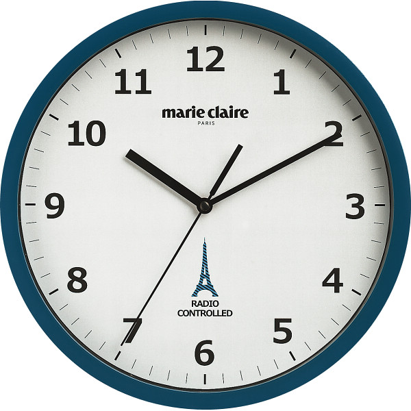 マリ・クレール 電波掛け時計セピア