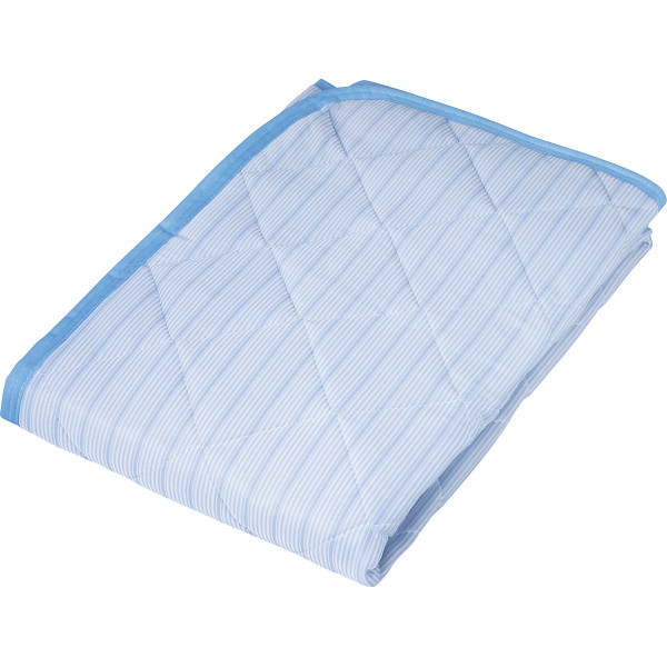 ひんやり涼感キルト敷パットブルー