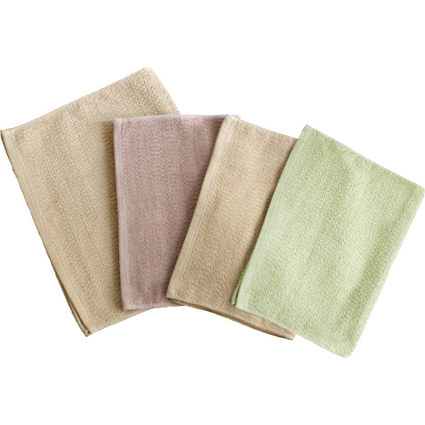 くらし想い　オーガニックコットン　スリムバス・スリムフェイスタオルセット