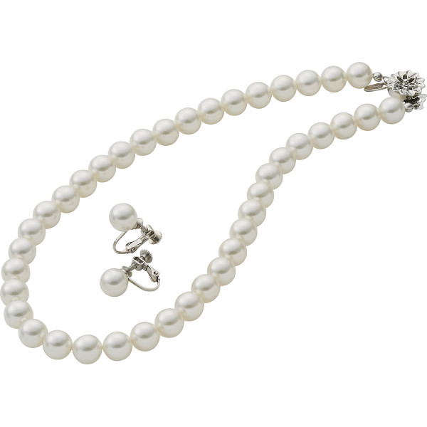 ドゥーナイスクラップ 泉州産貝パール アクセサリーセットホワイト