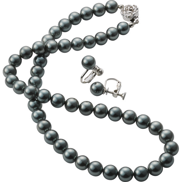 セ・ルーアン 貝パールセットグレー