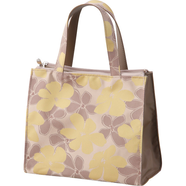 桐生織ジャガード手さげマスタード