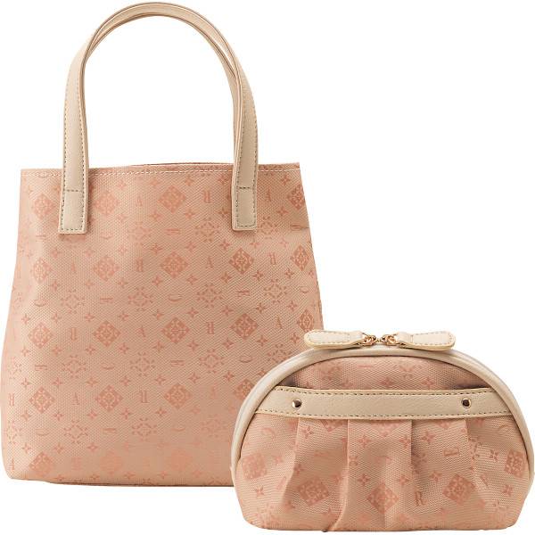 クレアトラベラー　ポーチ＆ミニトートピンク