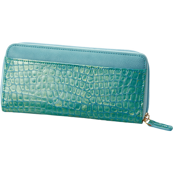 マデーラ ラウンドファスナー長財布ブルー