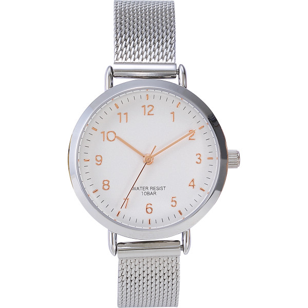 １０気圧防水ベルトウオッチシルバー