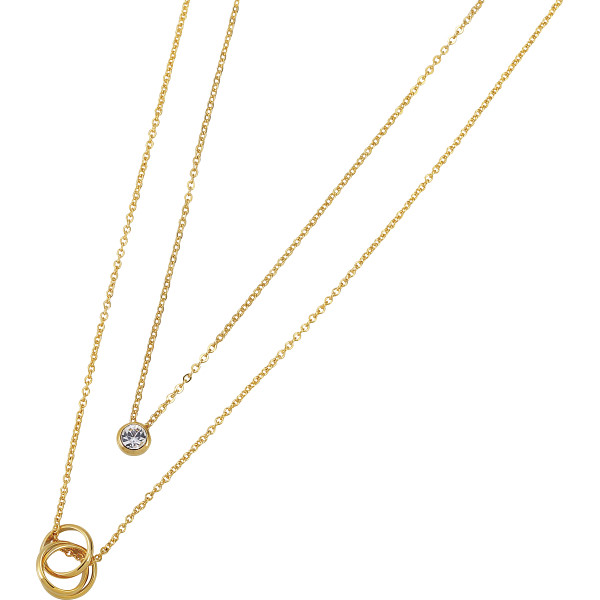 ジョルジュ・レッシュ　レイヤードネックレスゴールド