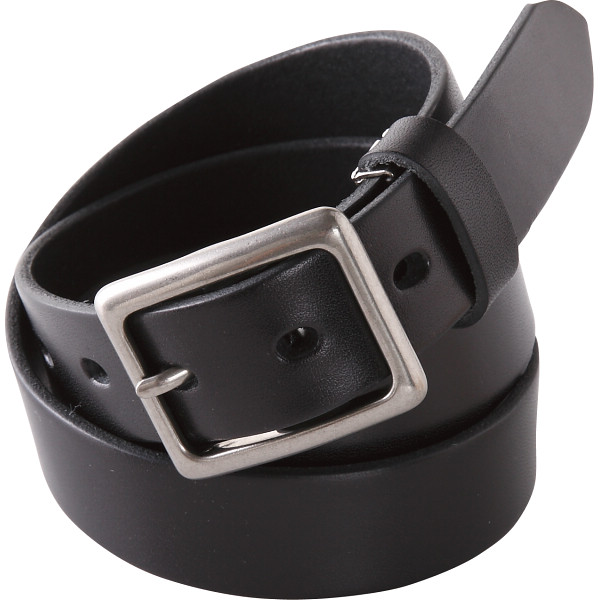 ｍ，ｉ，ｕ，ｏ．ｊ 栃木レザー ヌメ革 ベルトブラック