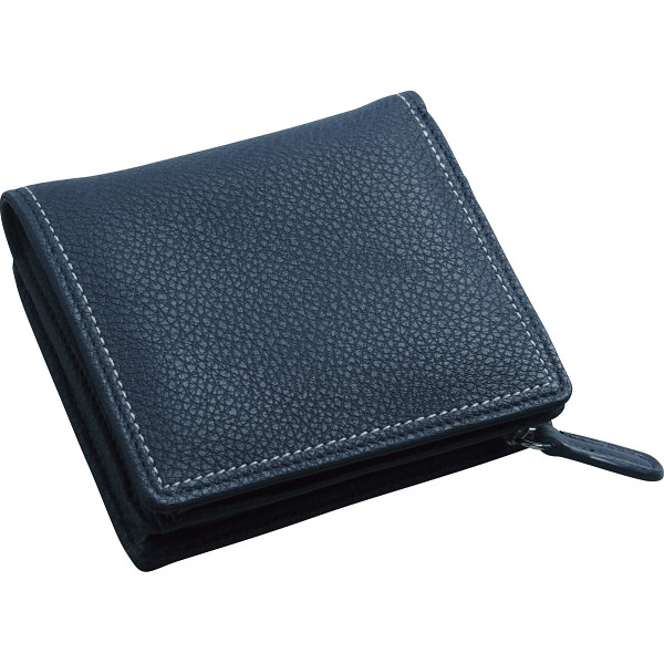 チェルベ ダブルステッチ財布ネイビー