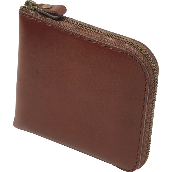 ｍ，ｉ，ｕ，ｏ．ｊ ヌメ革 財布チョコ