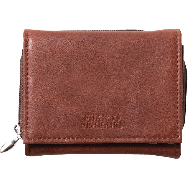 フランコフェラーロ コンパクト折り財布ブラウン